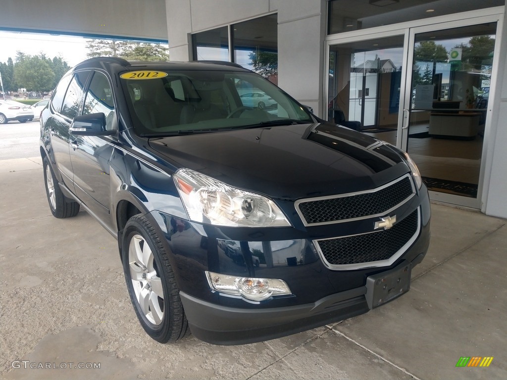 2012 Traverse LT - Dark Blue Metallic / Dark Gray/Light Gray photo #2