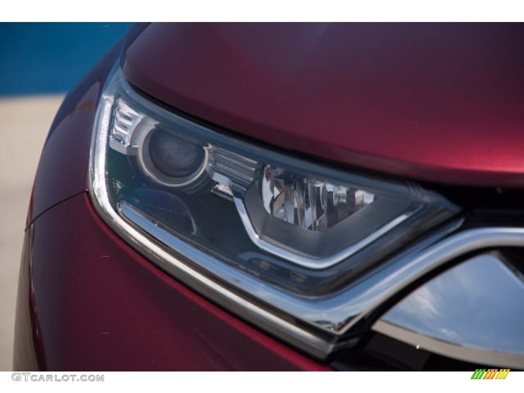 2018 CR-V LX - Basque Red Pearl II / Gray photo #8