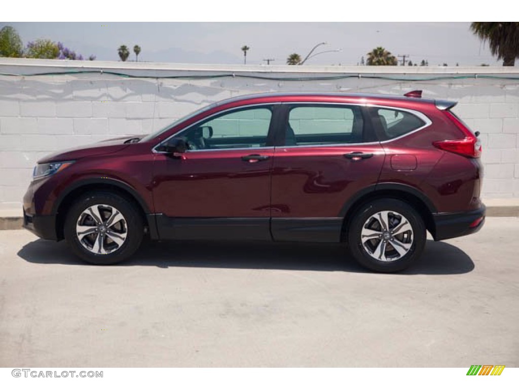 2018 CR-V LX - Basque Red Pearl II / Gray photo #10