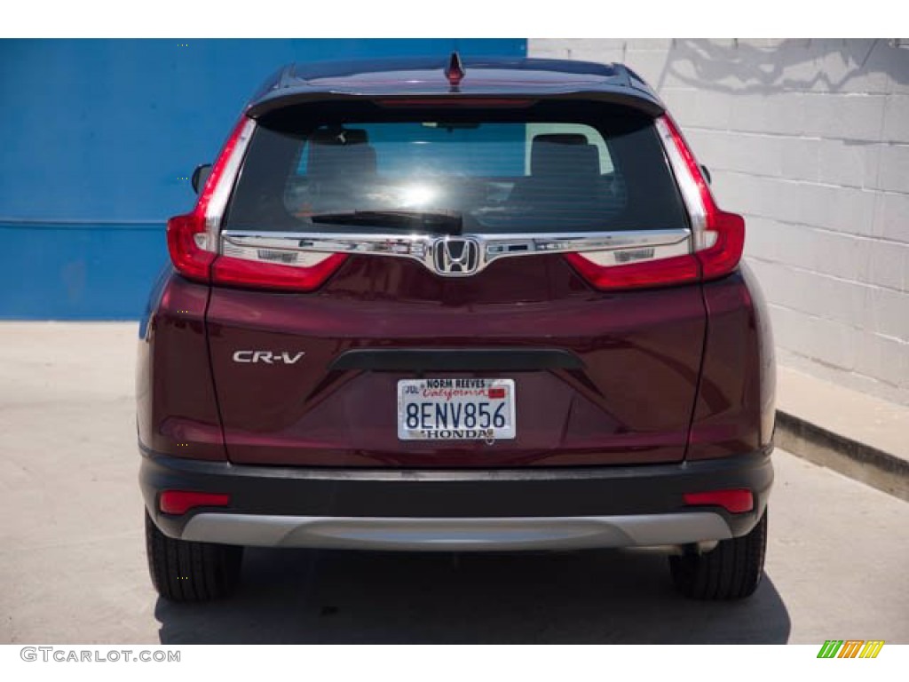 2018 CR-V LX - Basque Red Pearl II / Gray photo #11