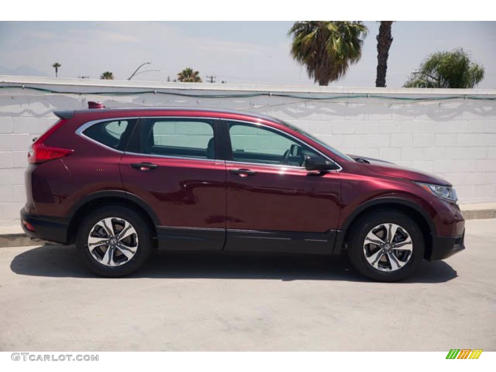 2018 CR-V LX - Basque Red Pearl II / Gray photo #12