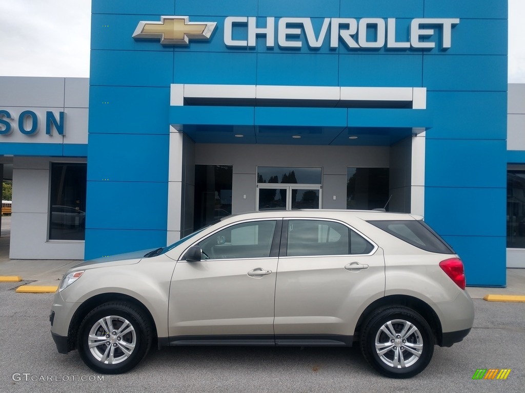 2015 Equinox LS - Champagne Silver Metallic / Jet Black photo #1
