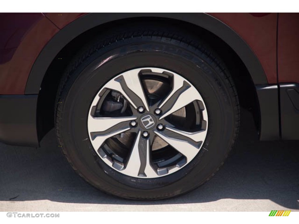 2018 CR-V LX - Basque Red Pearl II / Gray photo #37