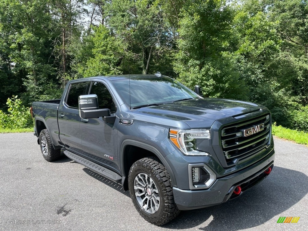 Dark Sky Metallic 2021 GMC Sierra 1500 AT4 Crew Cab 4WD Exterior Photo #142302389