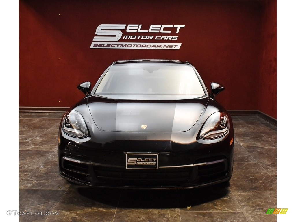 2018 Panamera 4 - Black / Black/Luxor Beige photo #2