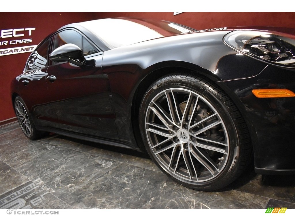 2018 Panamera 4 - Black / Black/Luxor Beige photo #7