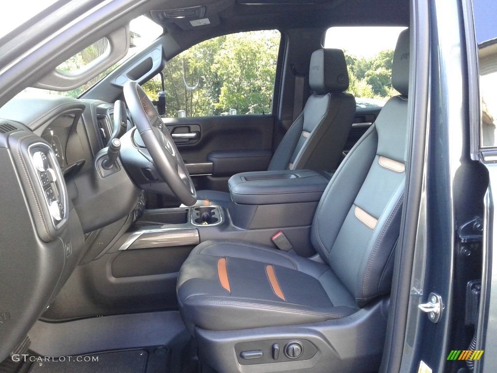 Jet Black Interior 2021 GMC Sierra 1500 AT4 Crew Cab 4WD Photo #142302671