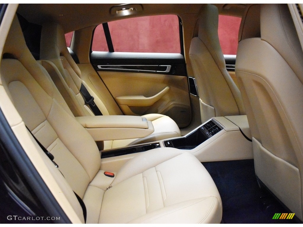 Black/Luxor Beige Interior 2018 Porsche Panamera 4 Photo #142302824