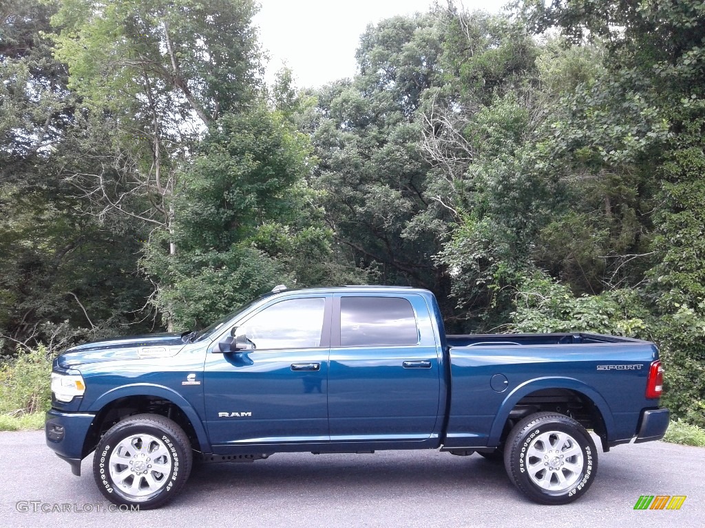 Patriot Blue Pearl 2021 Ram 2500 Laramie Crew Cab 4x4 Exterior Photo #142303484