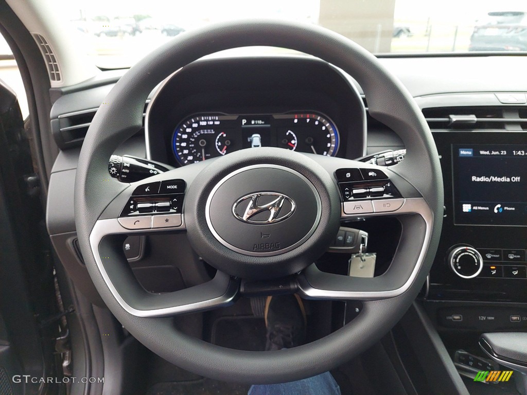 2022 Hyundai Tucson SE Black Steering Wheel Photo #142303973