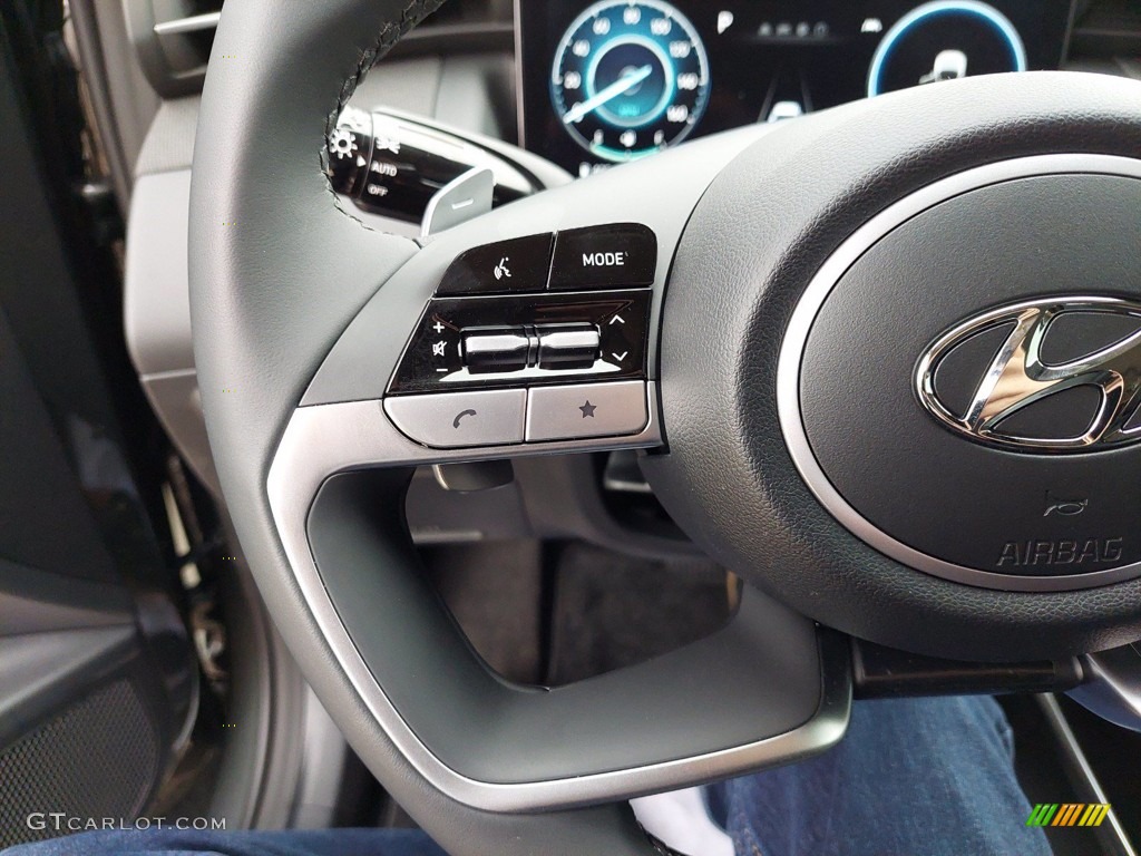 2022 Hyundai Tucson SEL Convienience Hybrid AWD Black Steering Wheel Photo #142304693