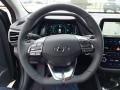 Black 2021 Hyundai Ioniq Hybrid Limited Steering Wheel