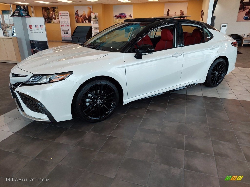 Wind Chill Pearl 2021 Toyota Camry XSE Exterior Photo #142306250