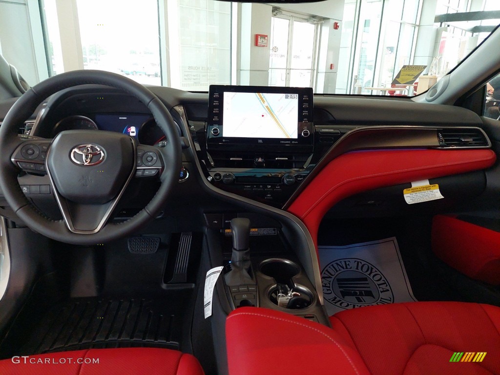2021 Toyota Camry XSE Cockpit Red Dashboard Photo #142306430