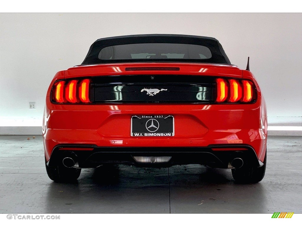 2019 Mustang EcoBoost Premium Convertible - Race Red / Ebony photo #3