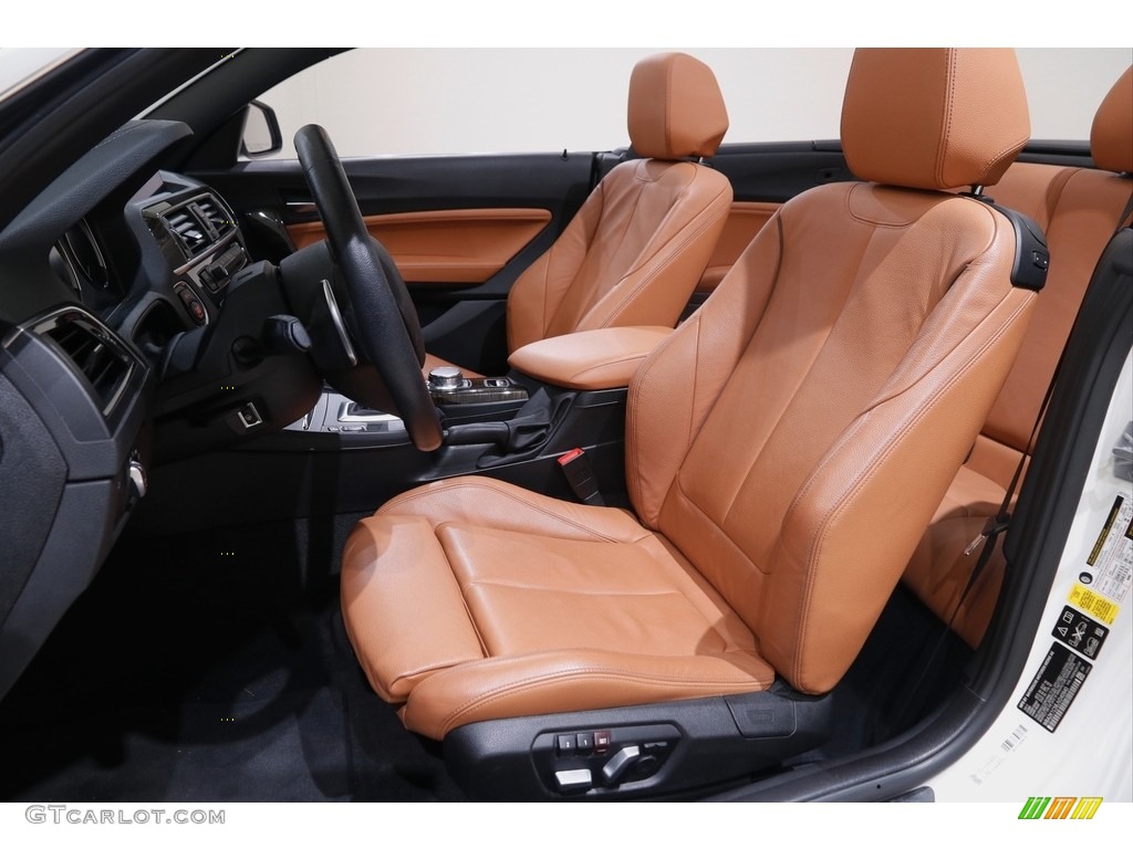 Cognac Interior 2018 BMW 2 Series 230i xDrive Convertible Photo #142306946