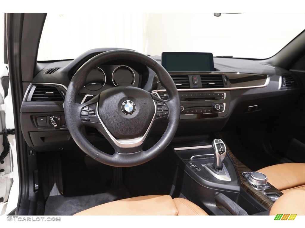 2018 BMW 2 Series 230i xDrive Convertible Cognac Dashboard Photo #142306964