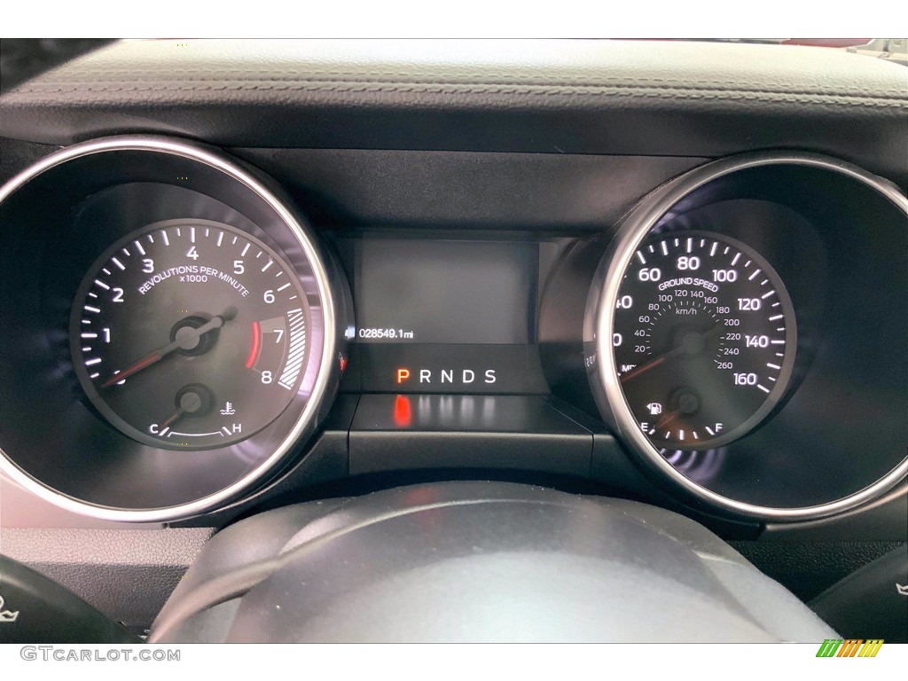 2019 Ford Mustang EcoBoost Premium Convertible Gauges Photo #142307303