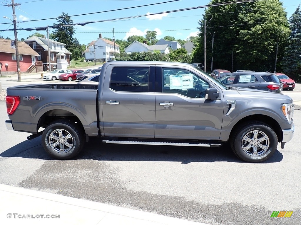 Carbonized Gray 2021 Ford F150 XLT SuperCrew 4x4 Exterior Photo #142310374