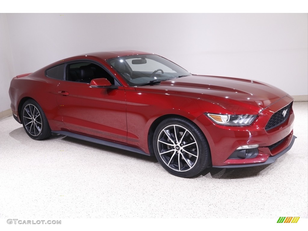 2016 Mustang EcoBoost Premium Coupe - Ruby Red Metallic / Ebony photo #1