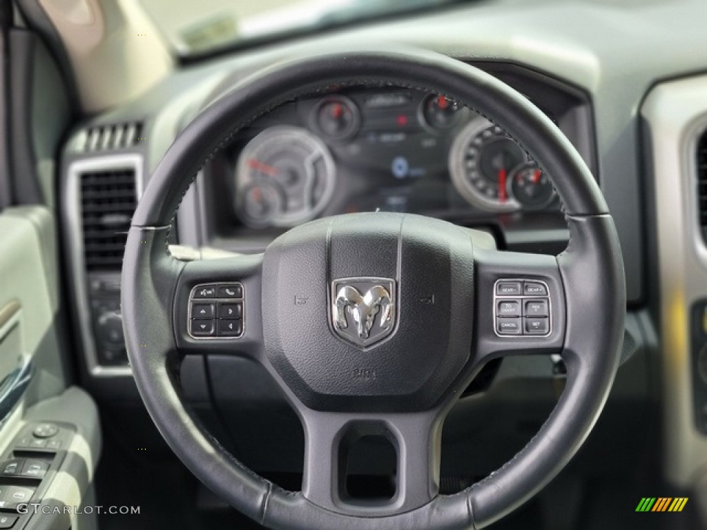 2018 1500 Big Horn Crew Cab 4x4 - Bright White / Black/Diesel Gray photo #8