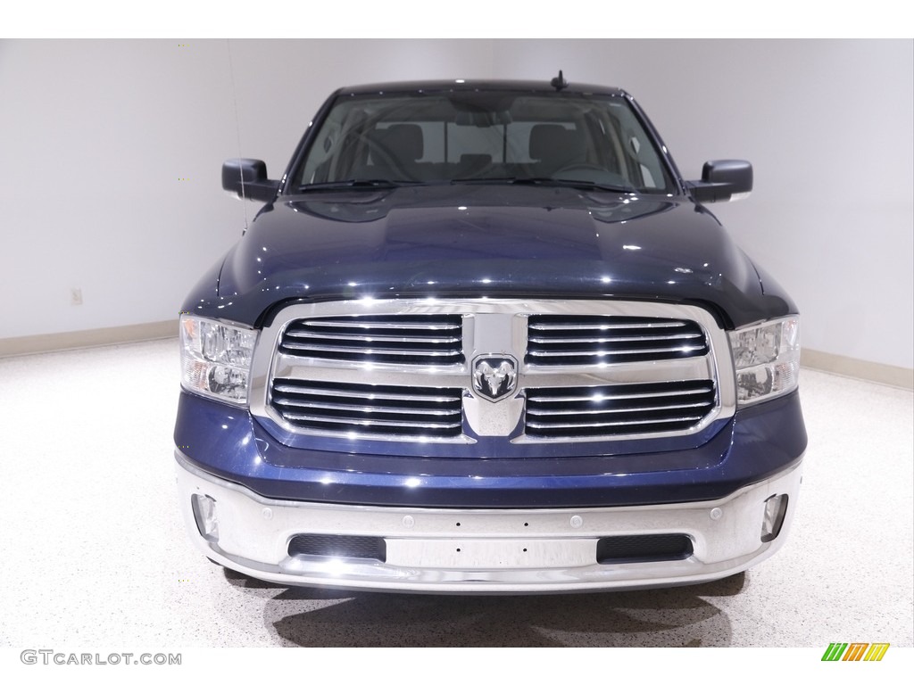 2017 1500 Big Horn Crew Cab 4x4 - True Blue Pearl / Black/Diesel Gray photo #2
