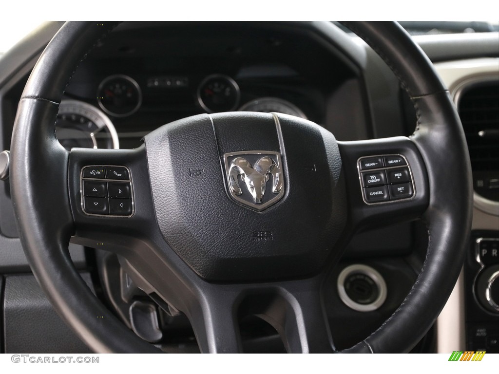 2017 1500 Big Horn Crew Cab 4x4 - True Blue Pearl / Black/Diesel Gray photo #7