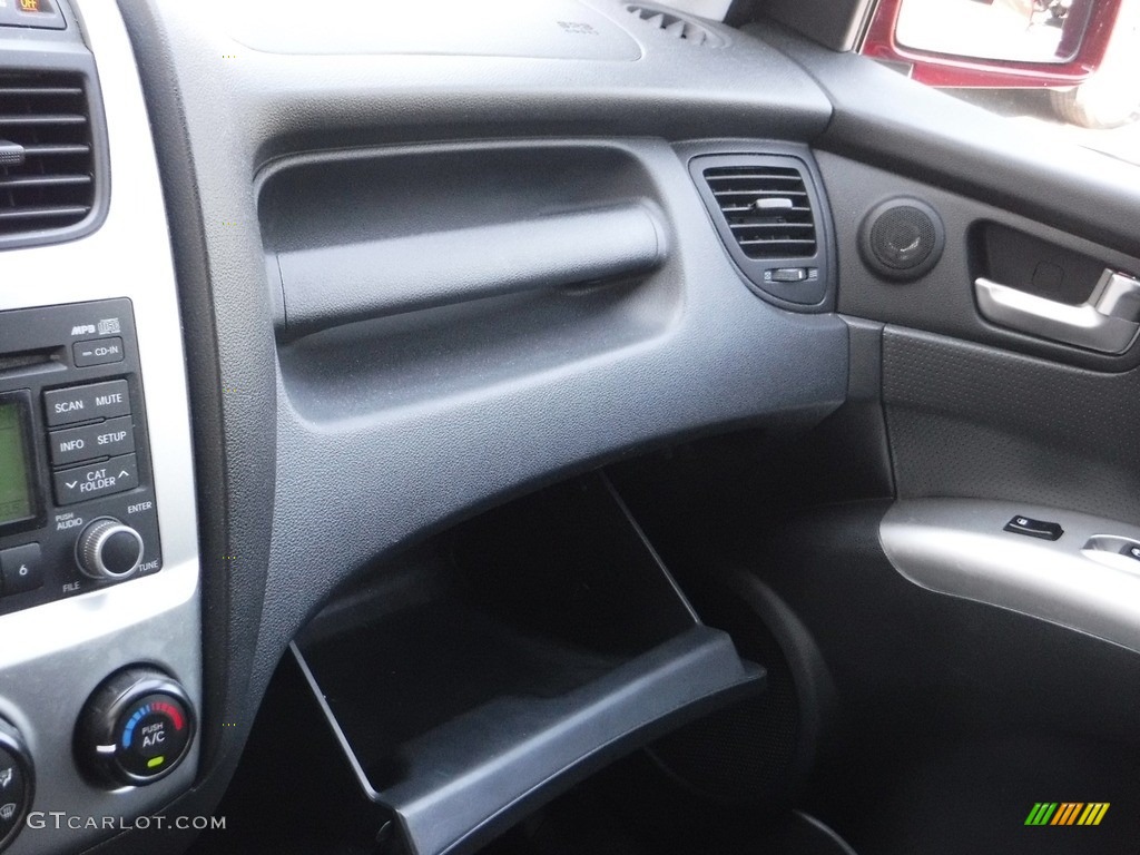 2009 Sportage EX V6 4x4 - Volcanic Red / Black photo #21