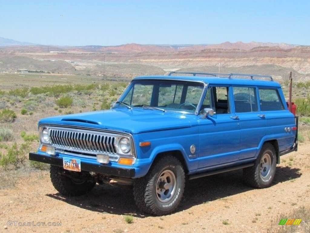 Brilliant Blue 1977 Jeep Cherokee Chief 4x4 Exterior Photo #142315107