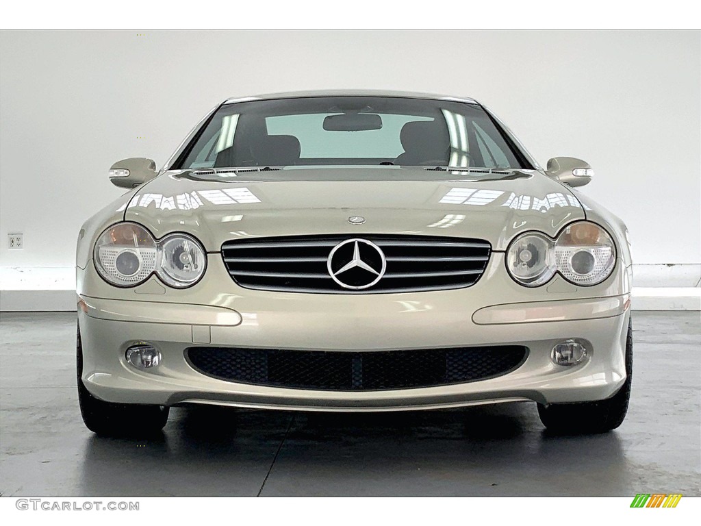 Desert Silver Metallic 2003 Mercedes-Benz SL 500 Roadster Exterior Photo #142315162