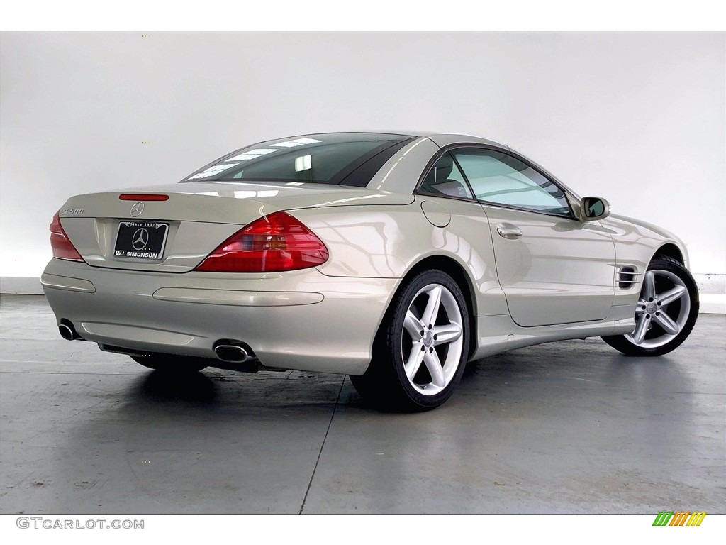 Desert Silver Metallic 2003 Mercedes-Benz SL 500 Roadster Exterior Photo #142315438