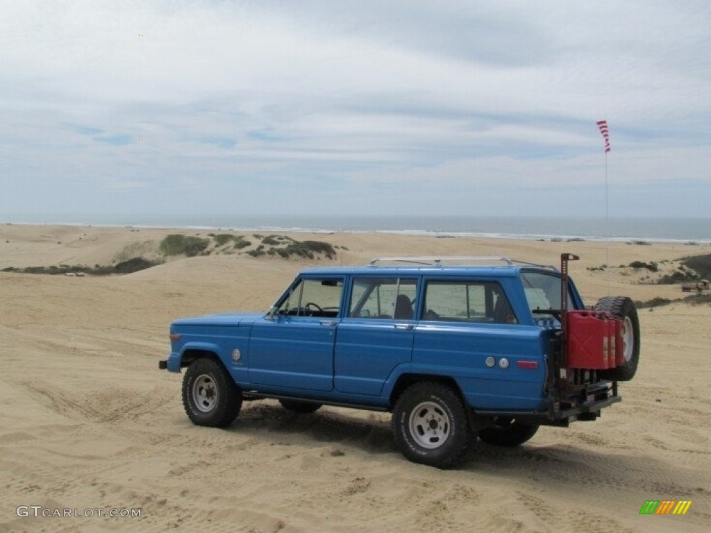 Brilliant Blue 1977 Jeep Cherokee Chief 4x4 Exterior Photo #142315636