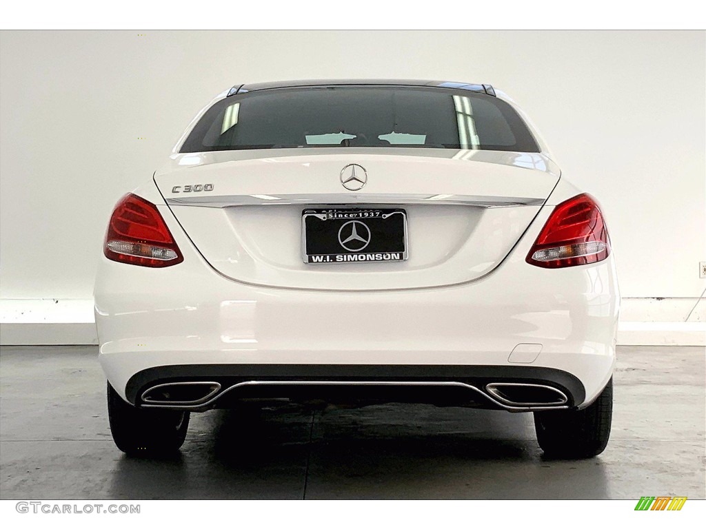 2018 C 300 Sedan - Polar White / Black photo #3