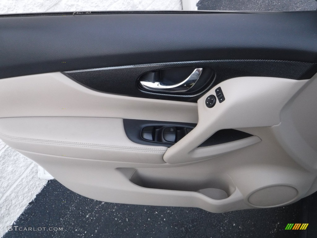 2014 Rogue SL AWD - Moonlight White / Almond photo #10