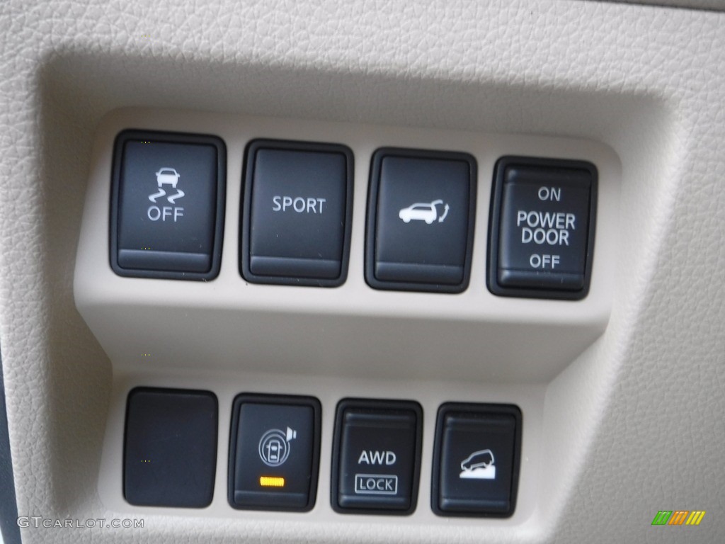 2014 Rogue SL AWD - Moonlight White / Almond photo #12