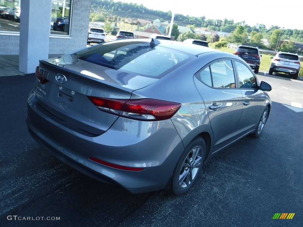 2018 Elantra SEL - Galactic Gray / Gray photo #8