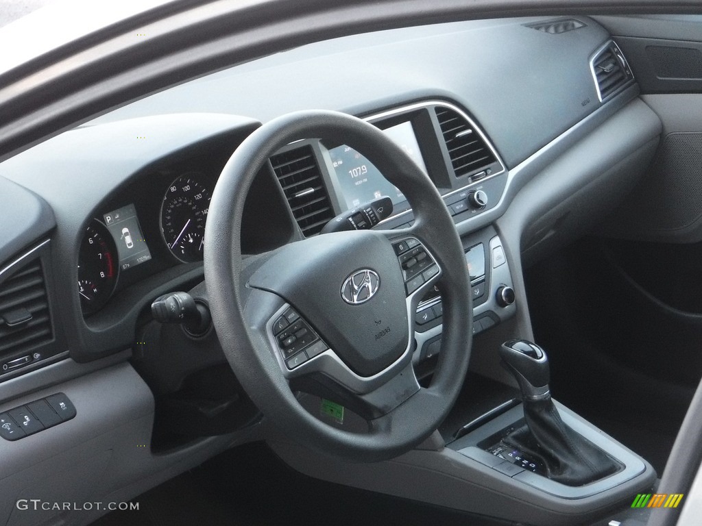 2018 Elantra SEL - Galactic Gray / Gray photo #10