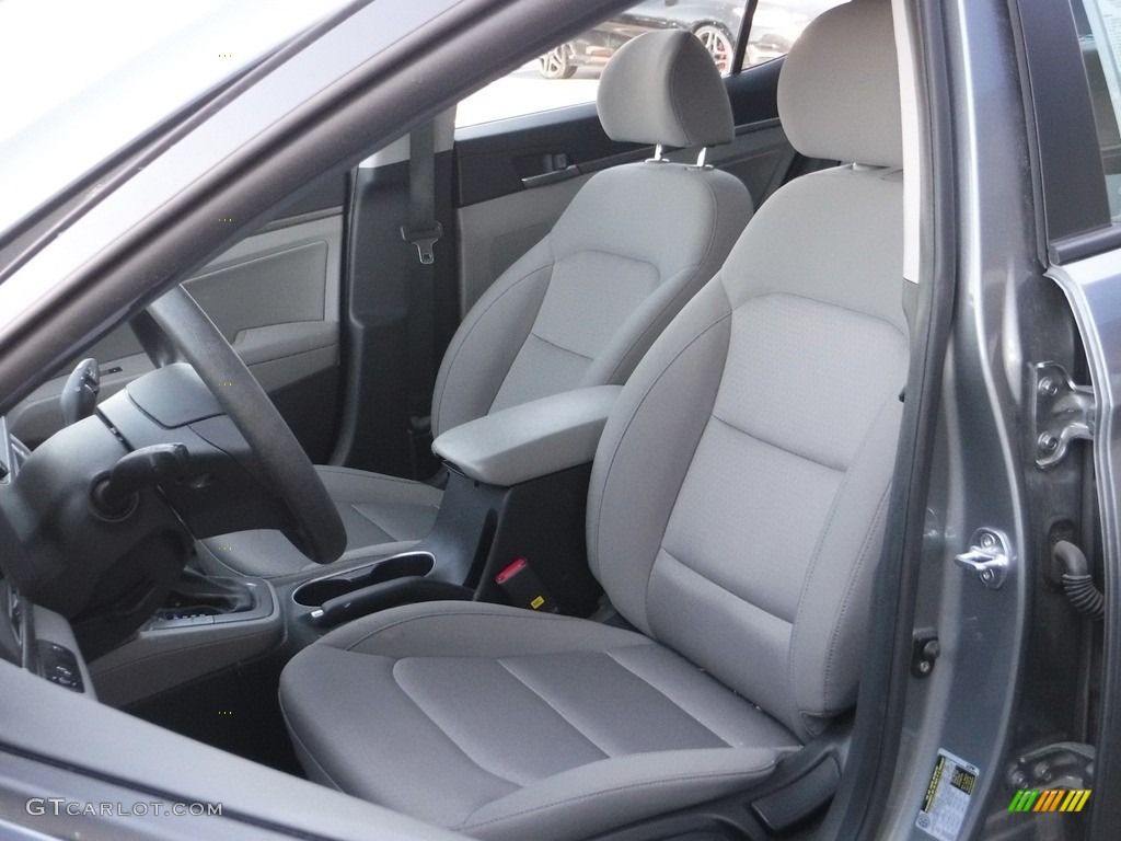 2018 Elantra SEL - Galactic Gray / Gray photo #12
