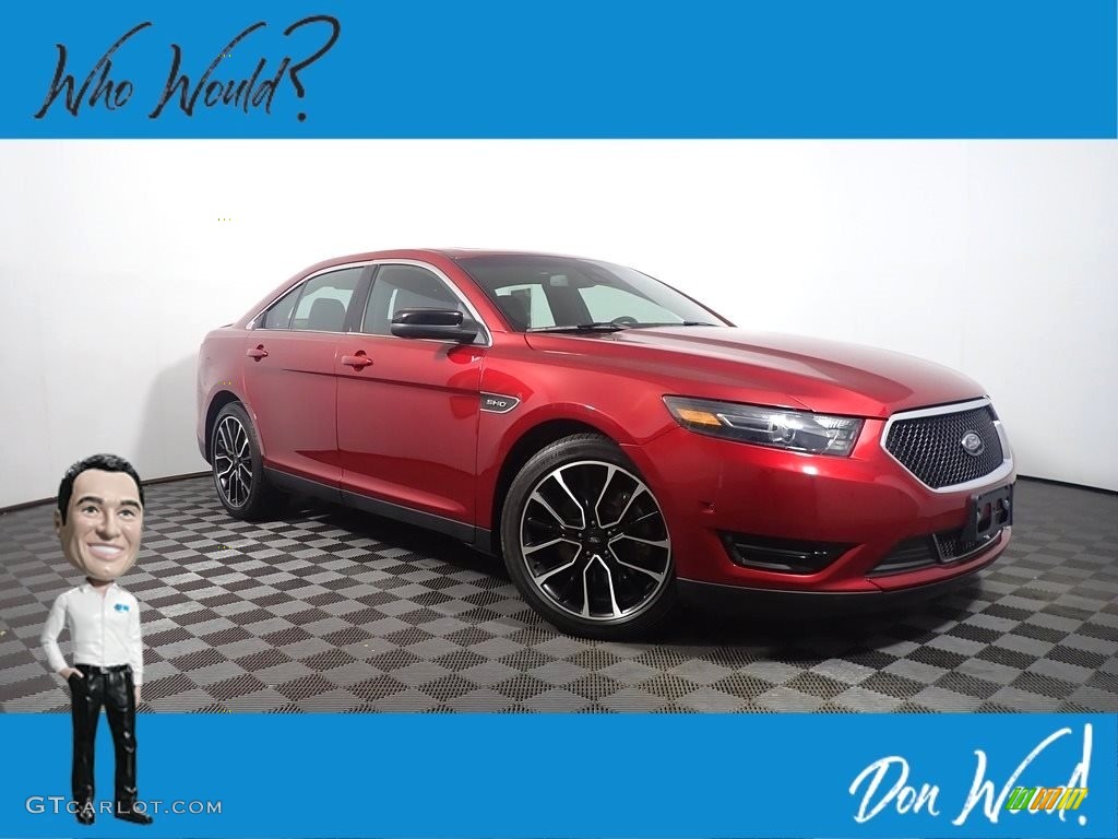 2018 Taurus SHO AWD - Ruby Red / Charcoal Black photo #1
