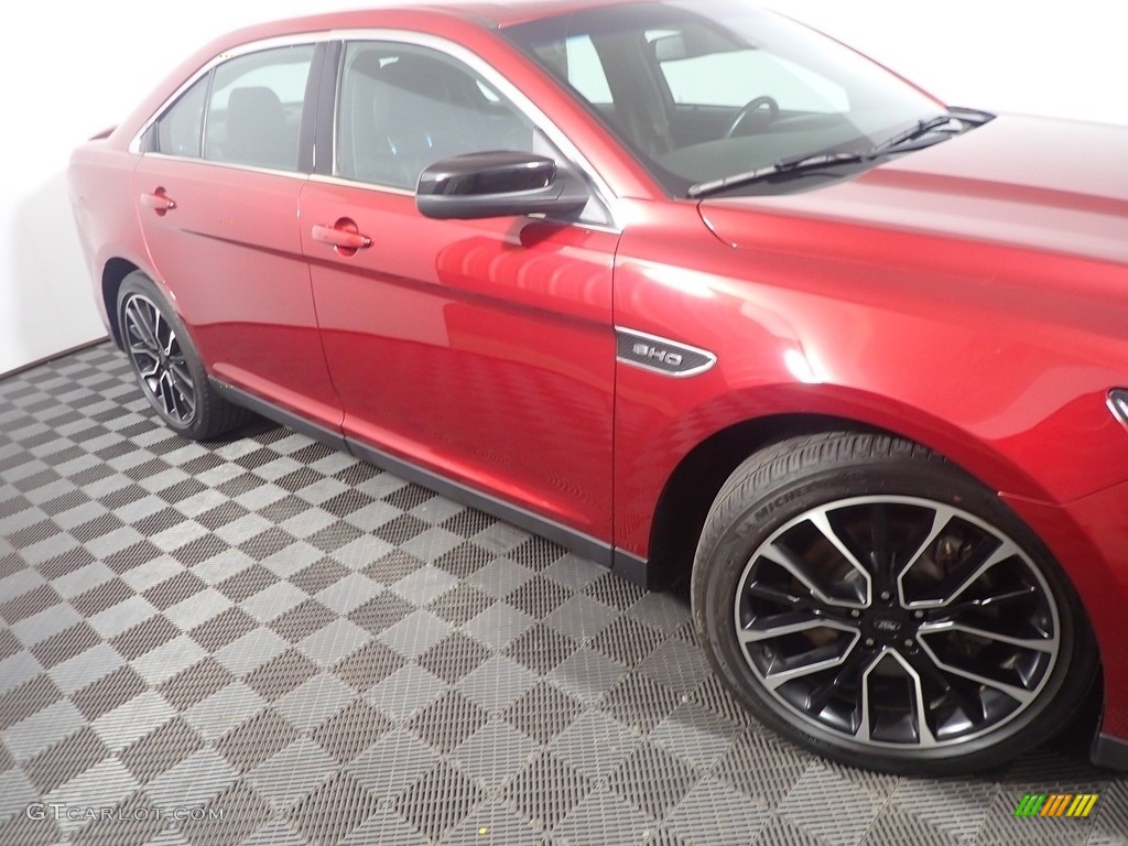 2018 Taurus SHO AWD - Ruby Red / Charcoal Black photo #6