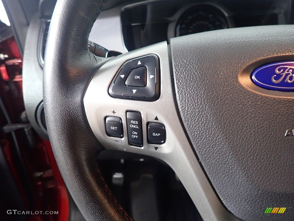 2018 Ford Taurus SHO AWD Charcoal Black Steering Wheel Photo #142319923