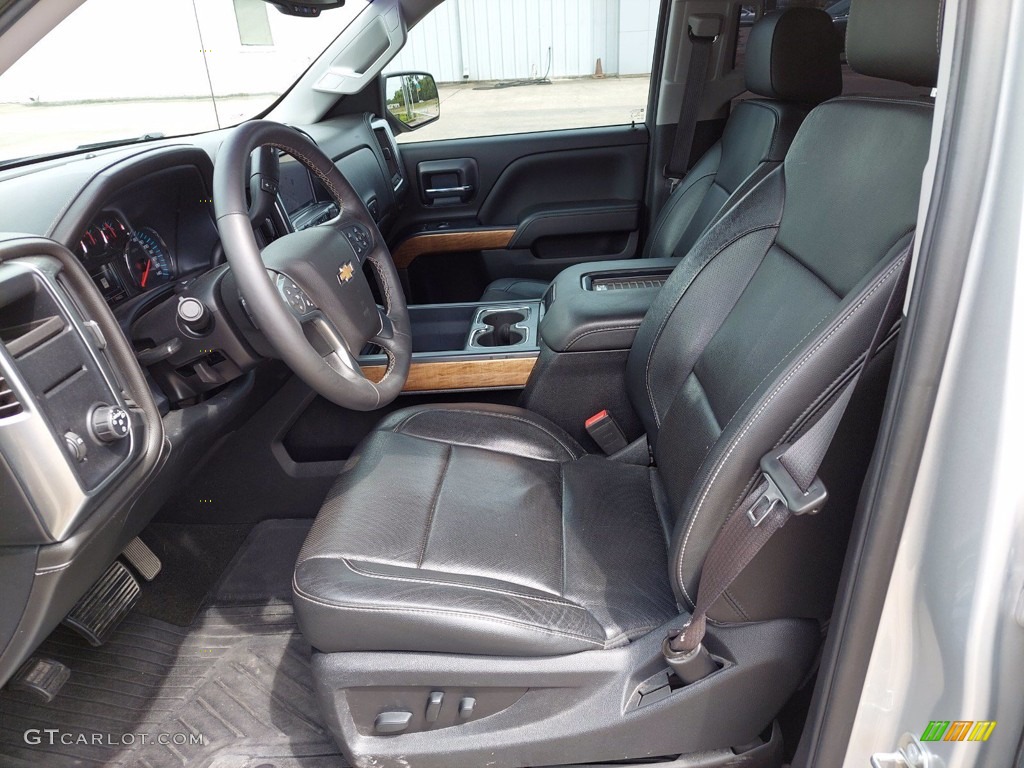 Jet Black Interior 2017 Chevrolet Silverado 1500 LTZ Crew Cab Photo #142320559