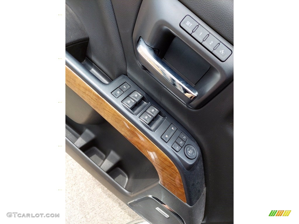 2017 Chevrolet Silverado 1500 LTZ Crew Cab Jet Black Door Panel Photo #142320571