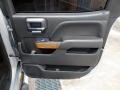 Jet Black 2017 Chevrolet Silverado 1500 LTZ Crew Cab Door Panel