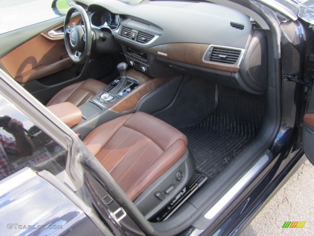 Nougat Brown Interior 2015 Audi A7 3.0T quattro Prestige Photo #142320685