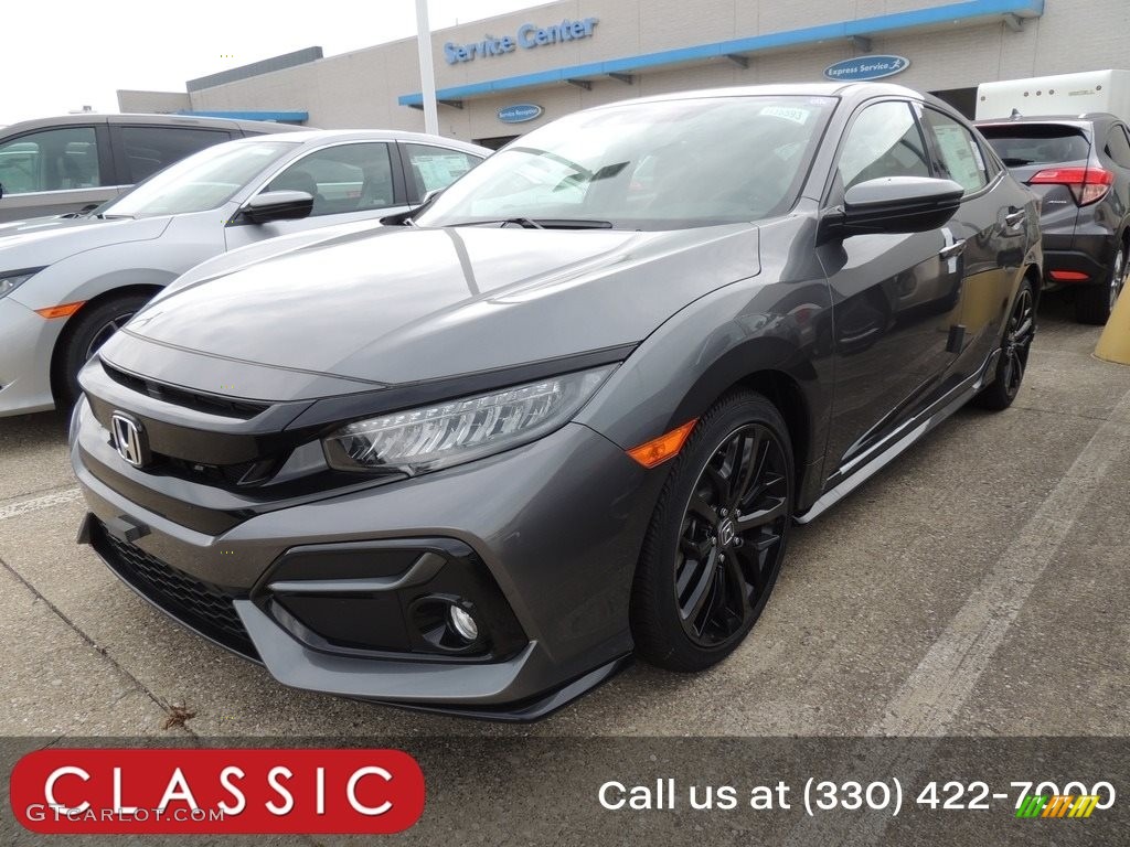 2021 Civic Sport Touring Hatchback - Polished Metal Metallic / Black photo #1