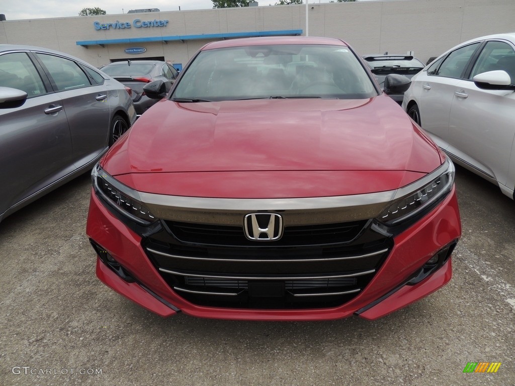 2021 Accord Sport - San Marino Red / Black photo #2