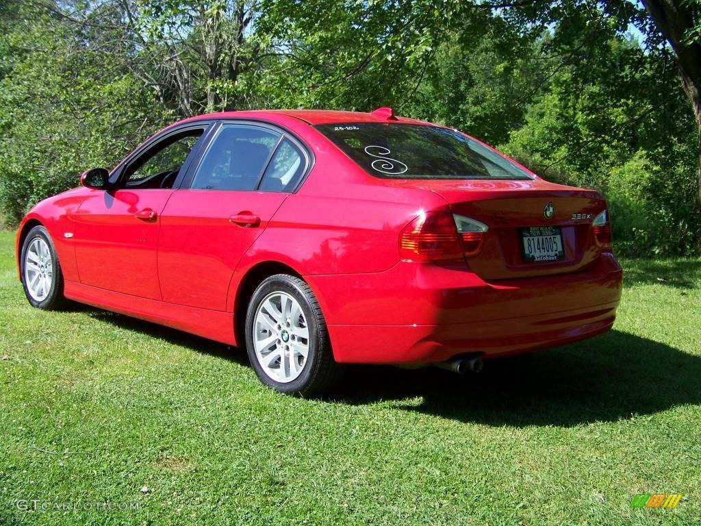 2006 3 Series 325xi Sedan - Imola Red / Black photo #7