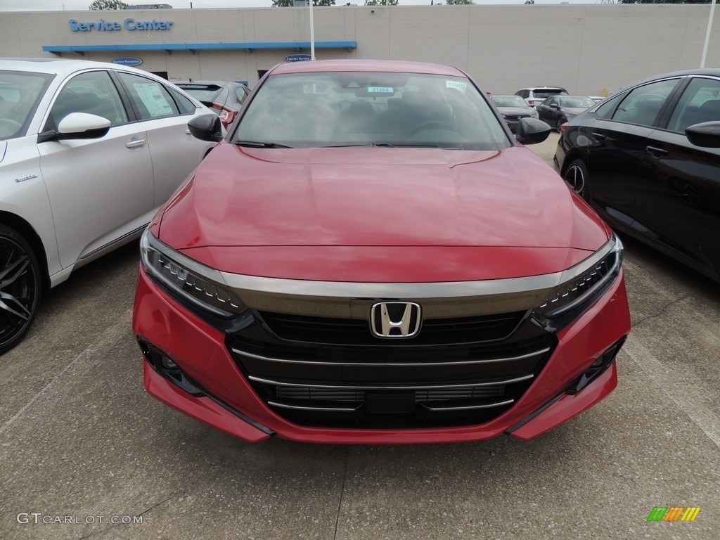 2021 Accord Sport - San Marino Red / Black photo #2
