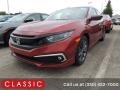 Molten Lava Pearl 2021 Honda Civic EX Sedan
